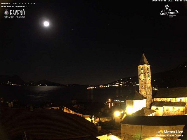 time-lapse frame, Baveno webcam