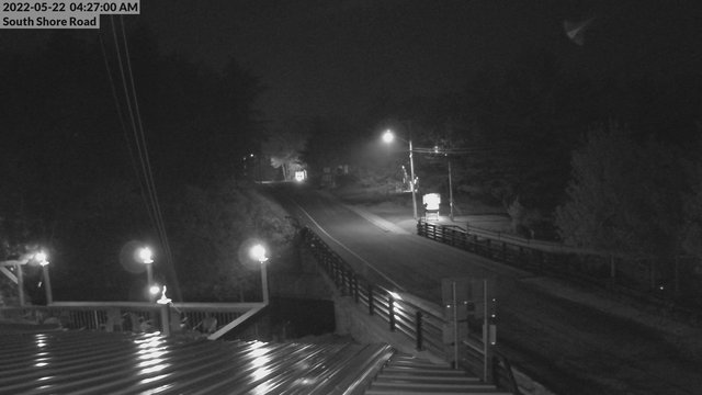time-lapse frame, South Shore Rd, Inlet, NY webcam