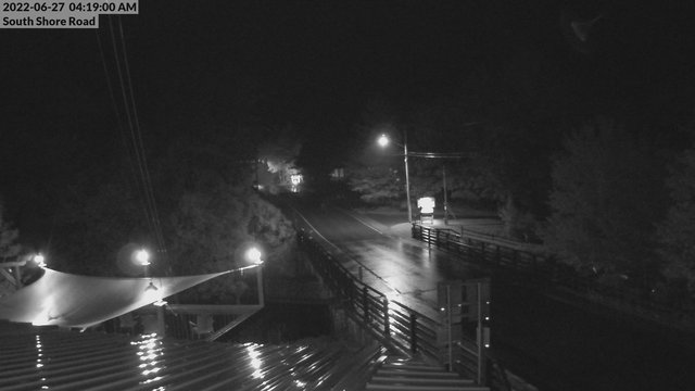 time-lapse frame, South Shore Rd, Inlet, NY webcam