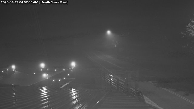 time-lapse frame, South Shore Rd, Inlet, NY webcam