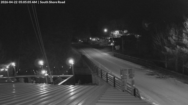 time-lapse frame, South Shore Rd, Inlet, NY webcam