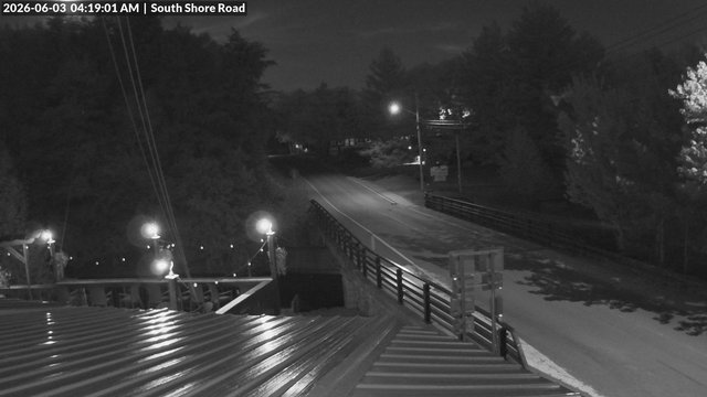 time-lapse frame, South Shore Rd, Inlet, NY webcam