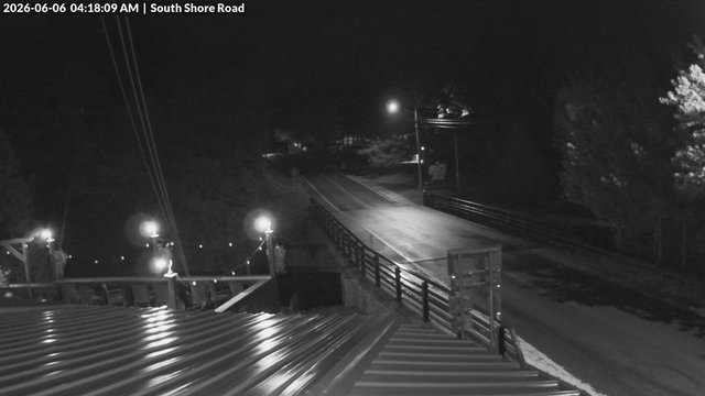 time-lapse frame, South Shore Rd, Inlet, NY webcam