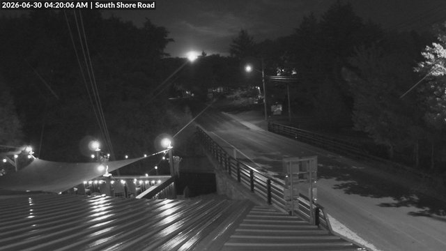 time-lapse frame, South Shore Rd, Inlet, NY webcam