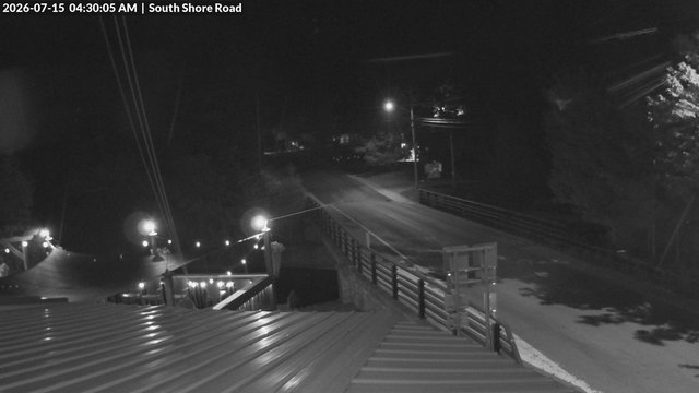 time-lapse frame, South Shore Rd, Inlet, NY webcam