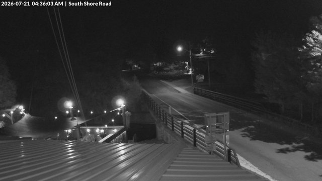 time-lapse frame, South Shore Rd, Inlet, NY webcam