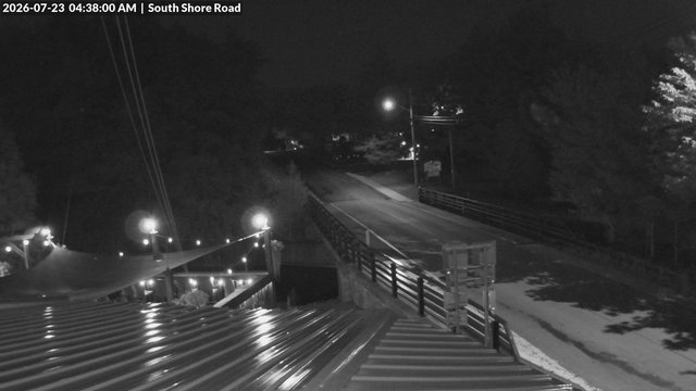 time-lapse frame, South Shore Rd, Inlet, NY webcam