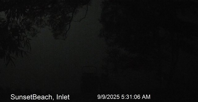 time-lapse frame, Sunset Beach webcam
