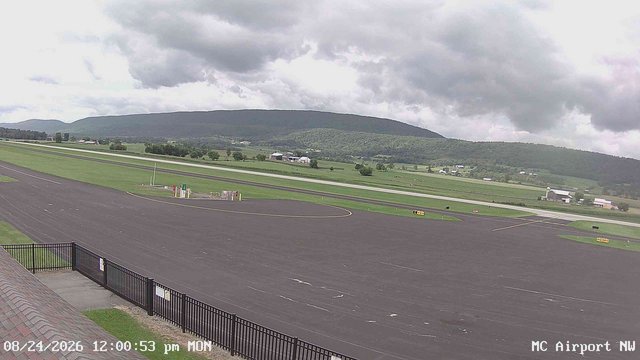 view from Mifflin County Airport (west) on 2026-08-24