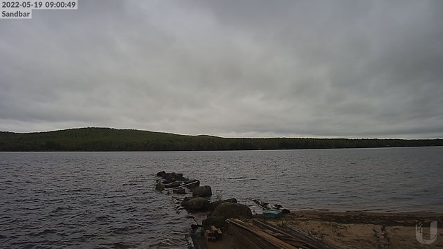 time-lapse frame, 4th Lake Sandbar webcam