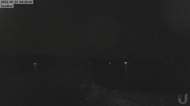 time-lapse frame, 4th Lake Sandbar webcam