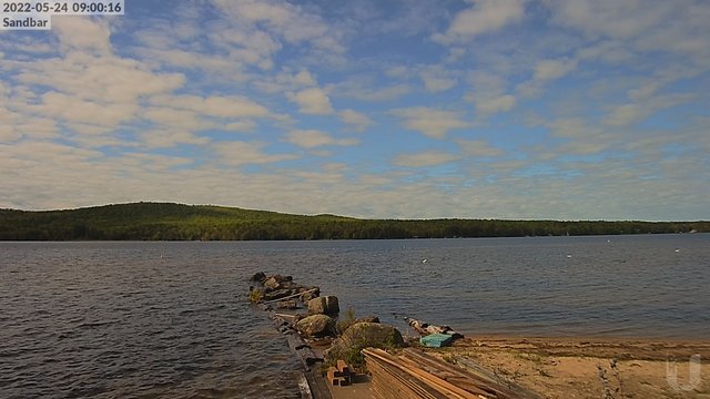 time-lapse frame, 4th Lake Sandbar webcam