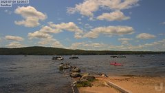 view from 4th Lake Sandbar on 2025-07-04