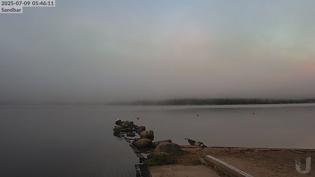 time-lapse frame, 4th Lake Sandbar webcam