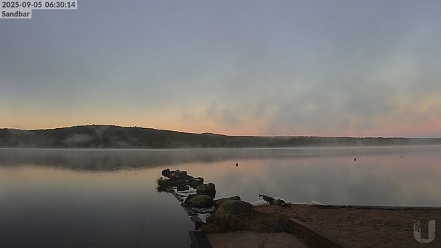 time-lapse frame, 4th Lake Sandbar webcam
