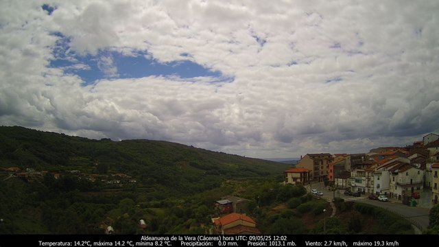 time-lapse frame, Meteogredos webcam