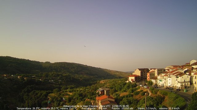 time-lapse frame, MeteoGredos webcam