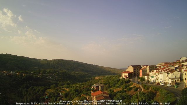 time-lapse frame, MeteoGredos webcam