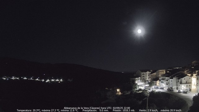 time-lapse frame, MeteoGredos webcam