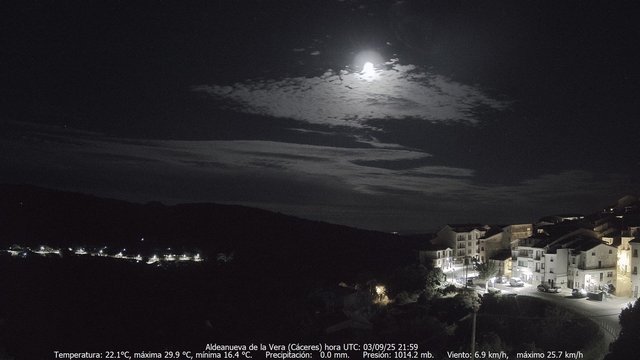 time-lapse frame, MeteoGredos webcam