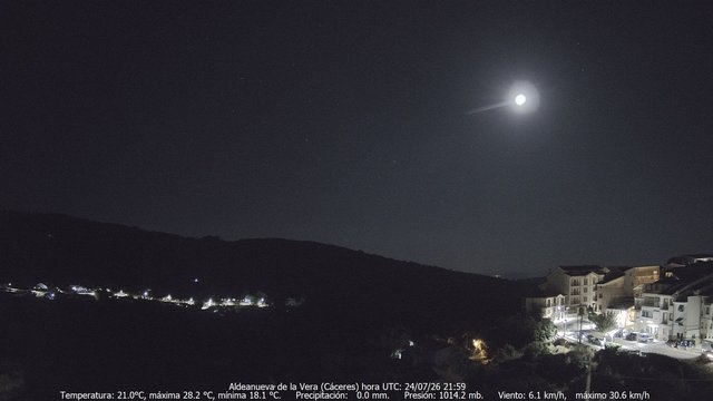 time-lapse frame, MeteoGredos webcam