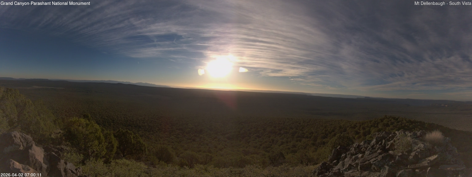 time-lapse frame, Mt Dellenbaugh - Southeast Vista webcam