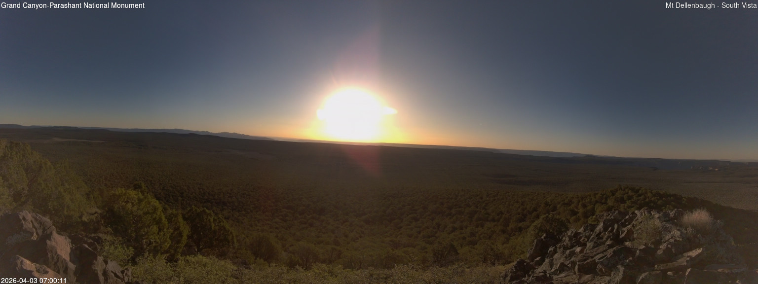 time-lapse frame, Mt Dellenbaugh - Southeast Vista webcam