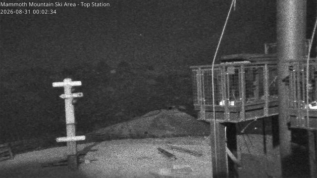 time-lapse frame, Mammoth Top Station webcam