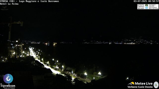 time-lapse frame, Stresa webcam