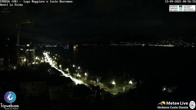 time-lapse frame, Stresa webcam
