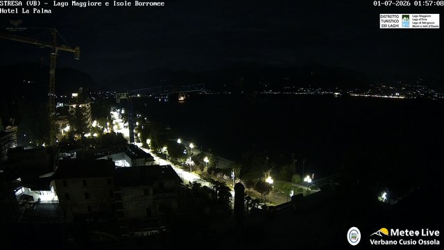 time-lapse frame, Stresa webcam