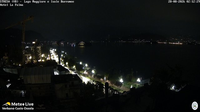 time-lapse frame, Stresa webcam