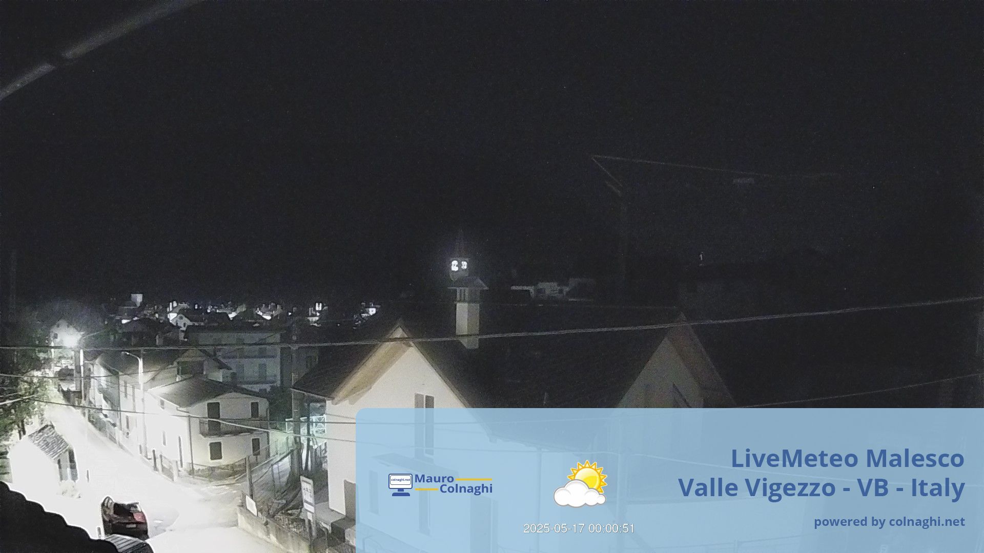 time-lapse frame, Malesco webcam