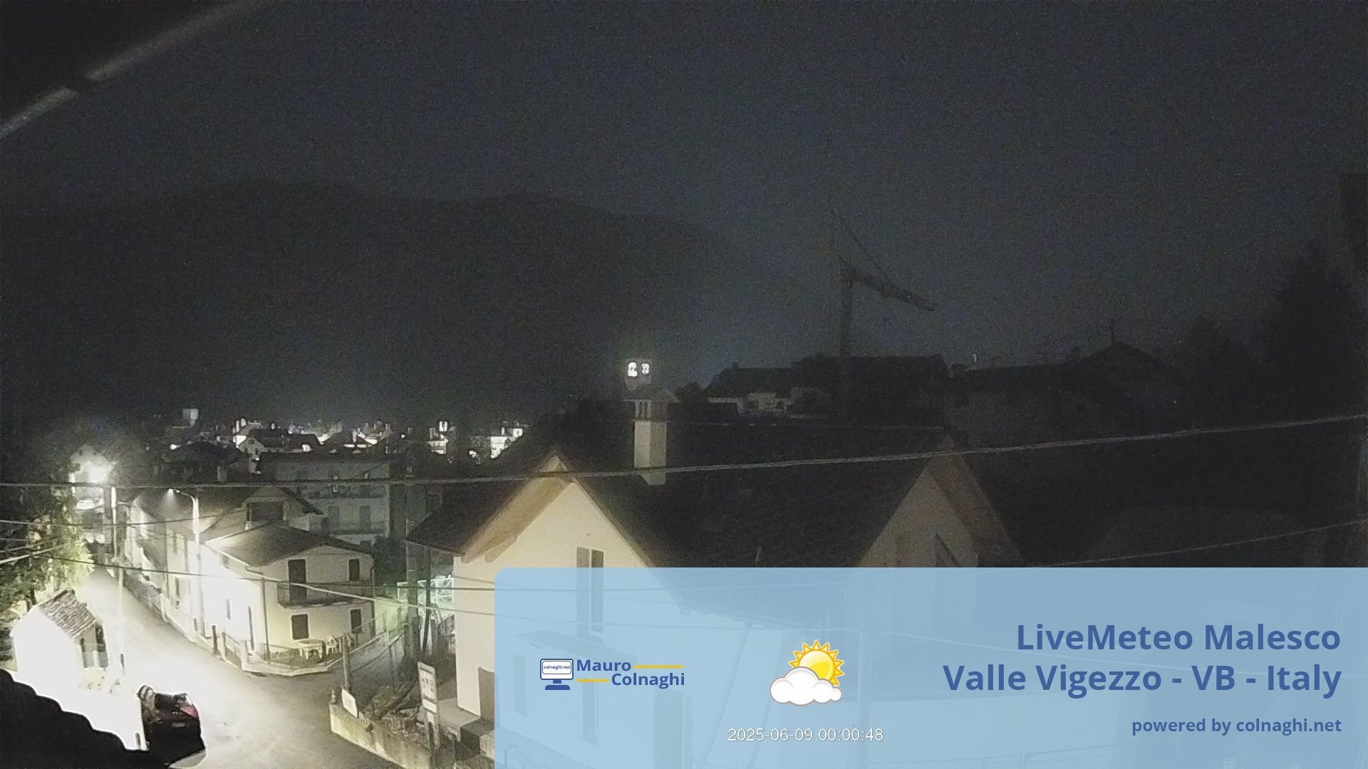 time-lapse frame, Malesco webcam