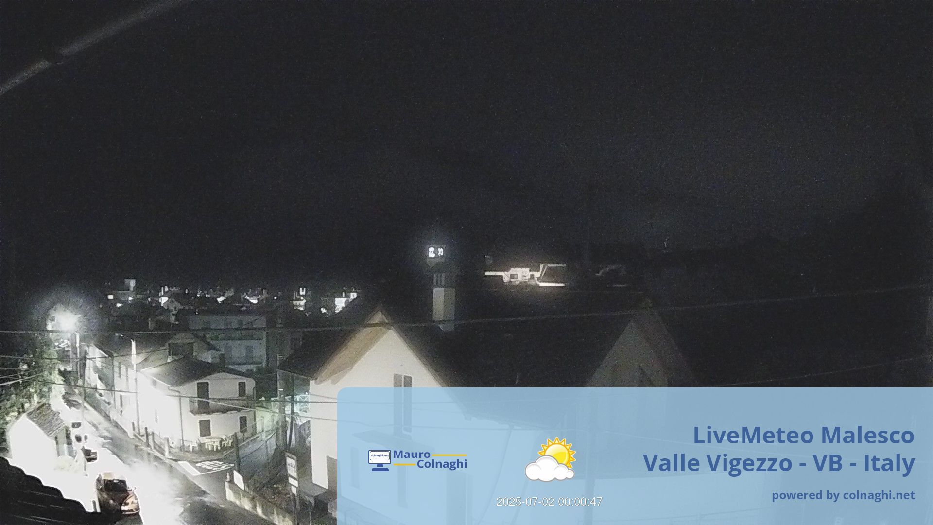 time-lapse frame, Malesco webcam