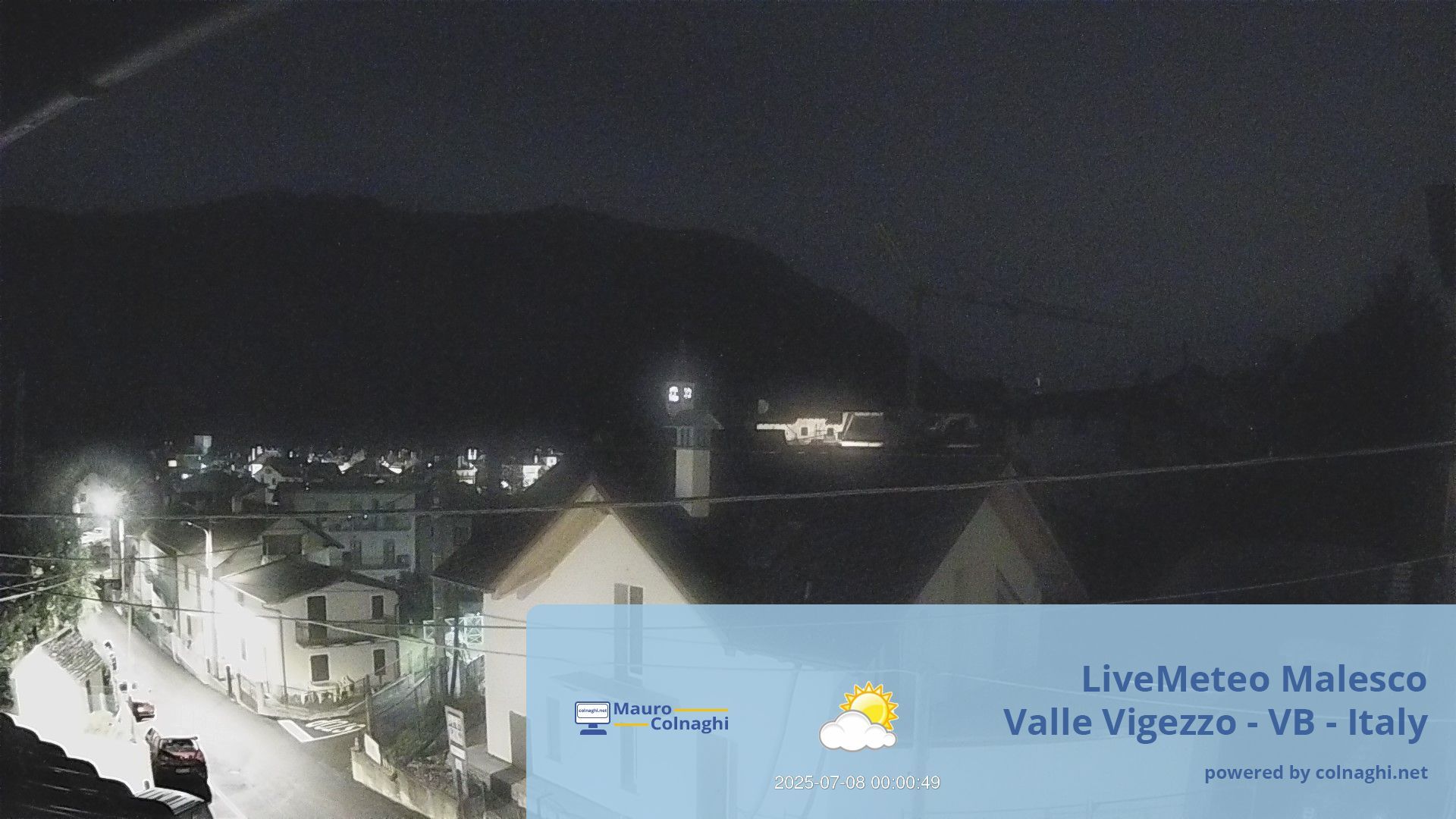time-lapse frame, Malesco webcam