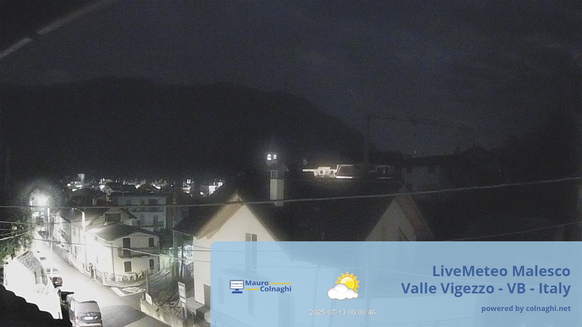 time-lapse frame, Malesco webcam