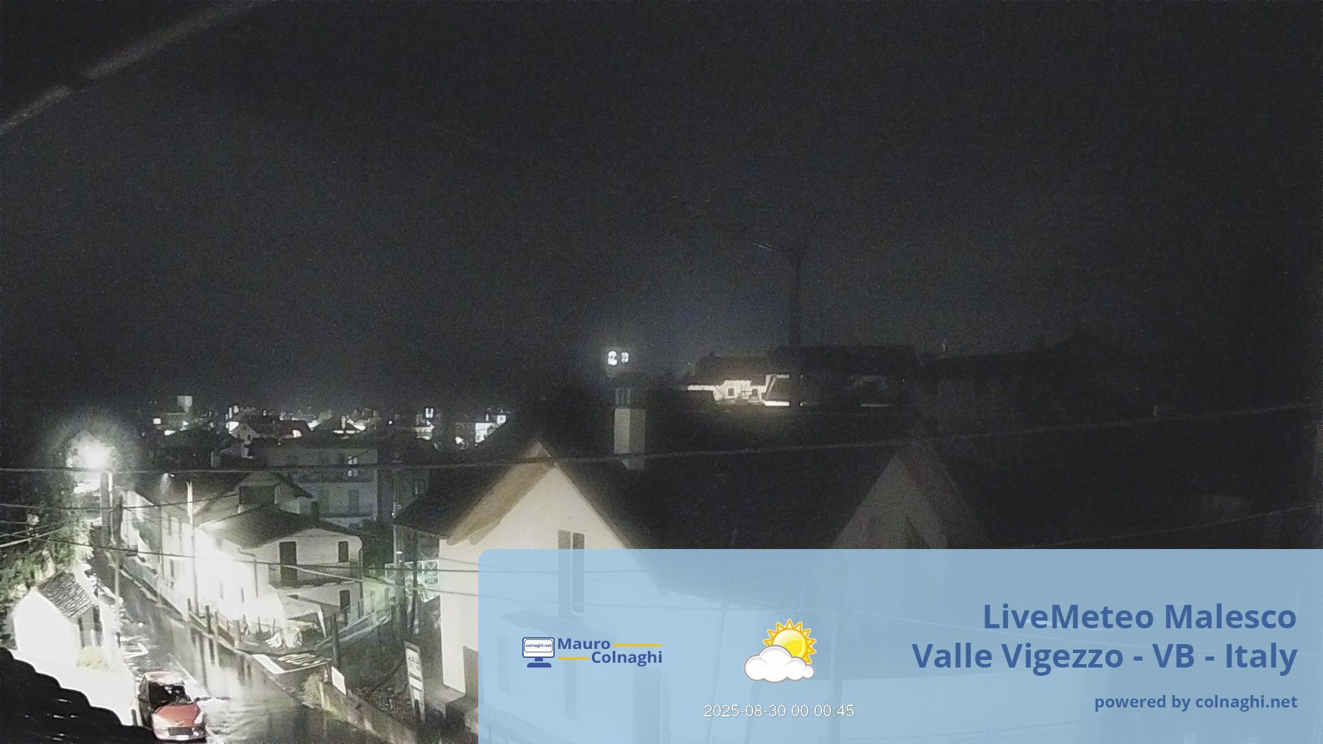 time-lapse frame, Malesco webcam