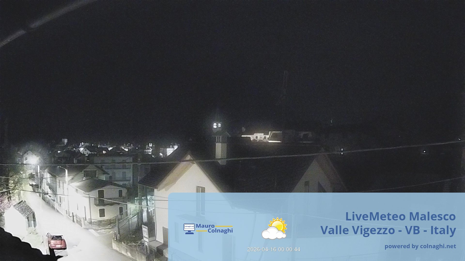 time-lapse frame, Malesco webcam