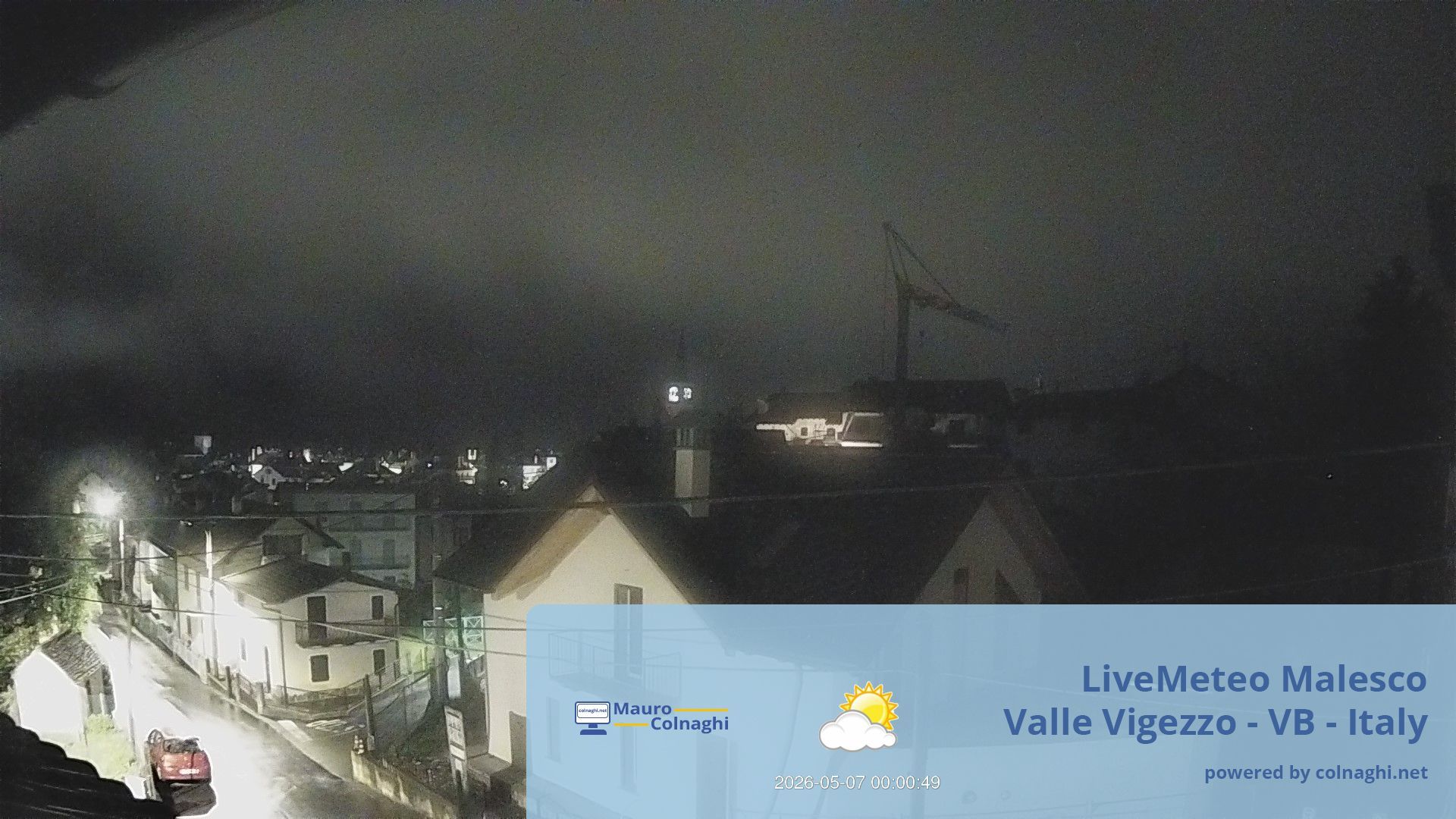 time-lapse frame, Malesco webcam