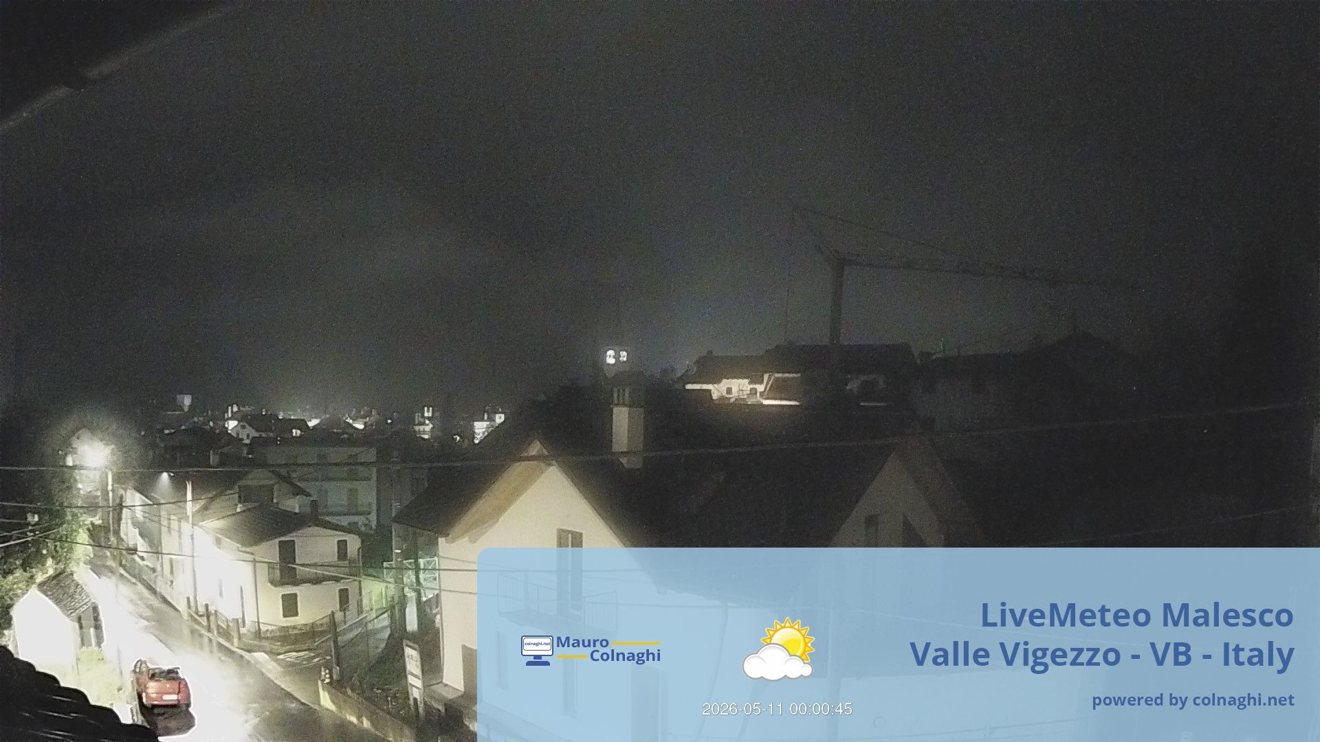 time-lapse frame, Malesco webcam