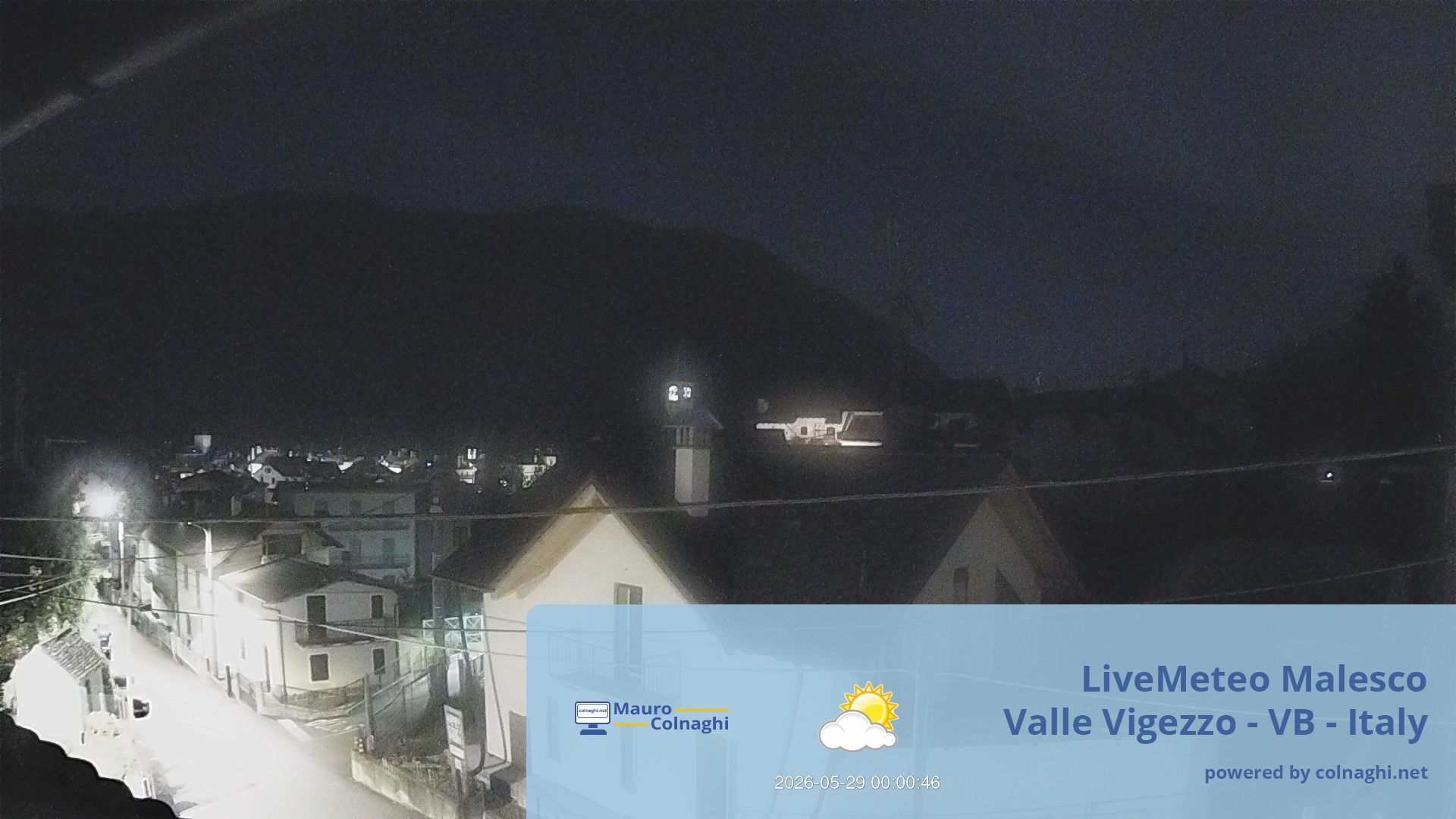 time-lapse frame, Malesco webcam