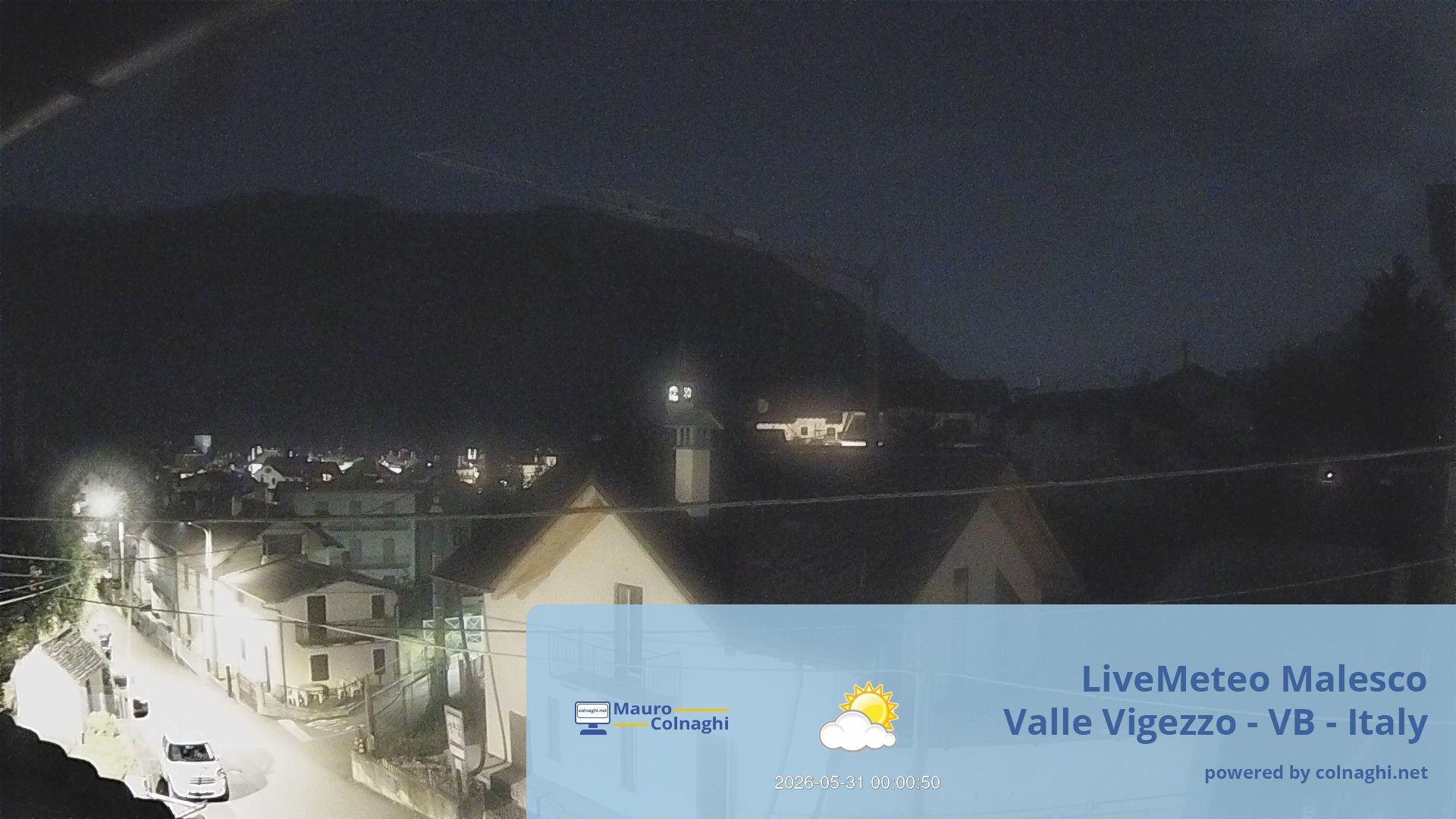 time-lapse frame, Malesco webcam