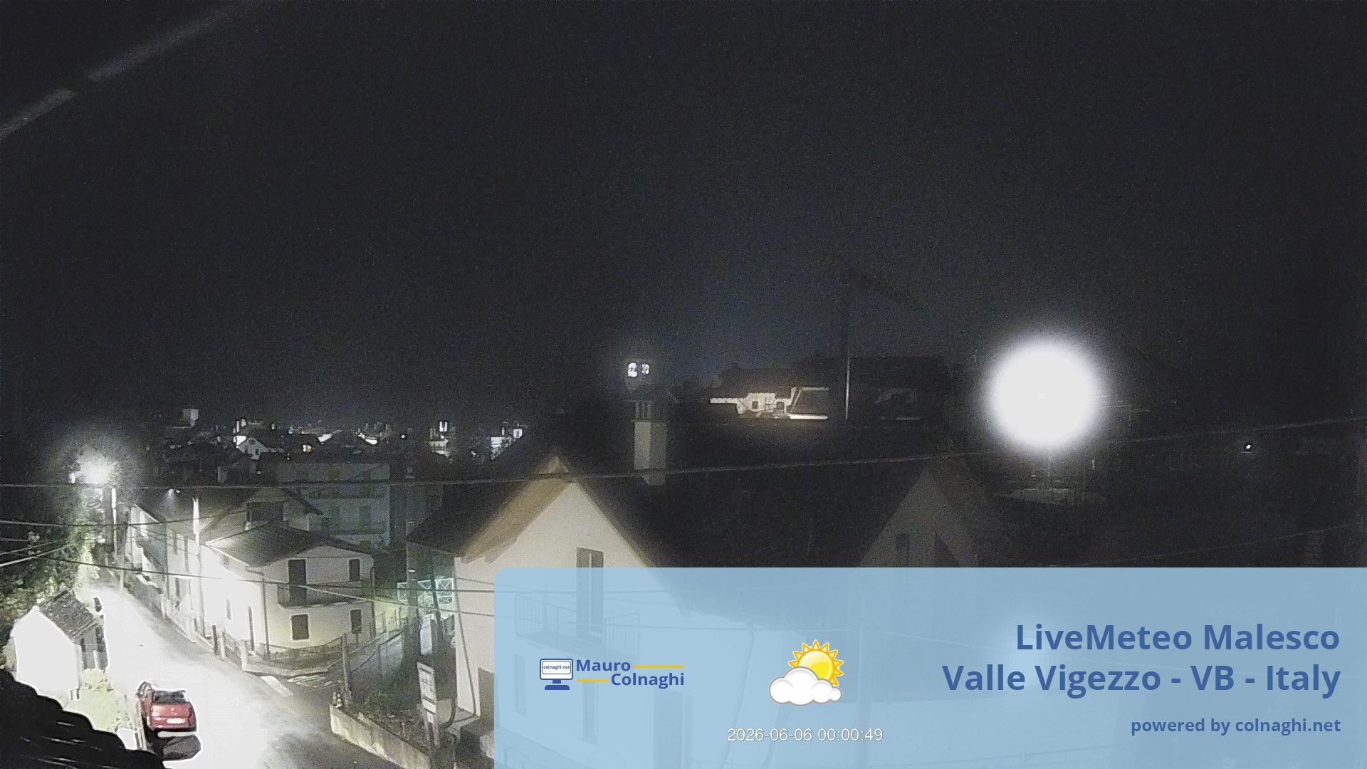 time-lapse frame, Malesco webcam