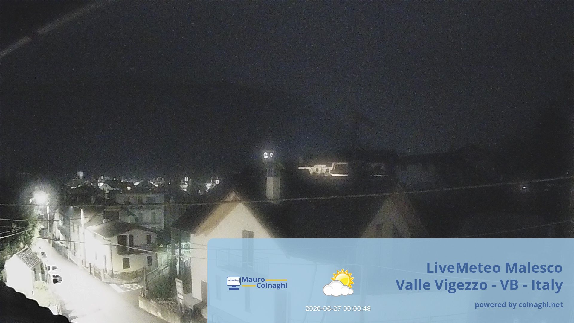 time-lapse frame, Malesco webcam