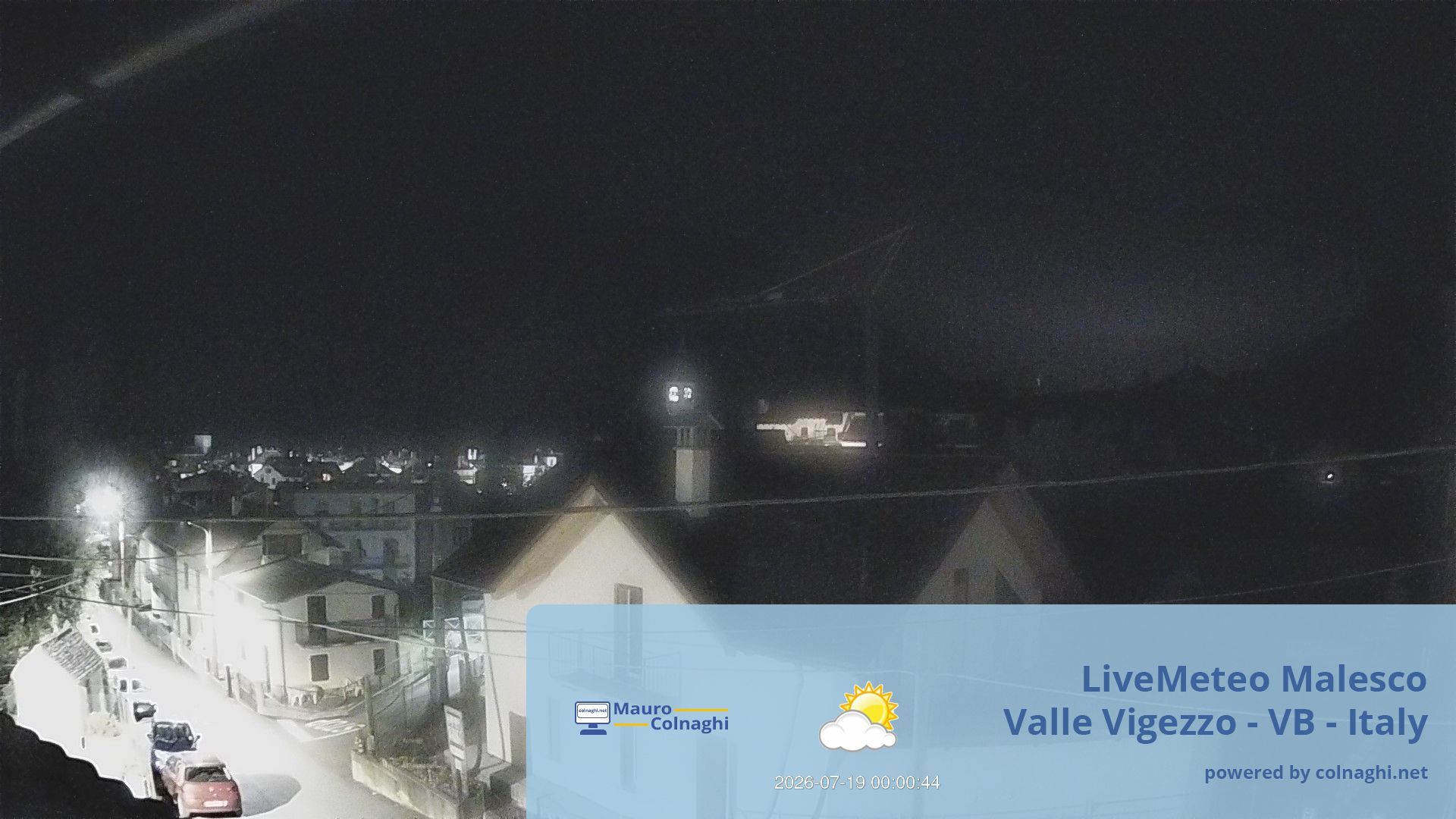 time-lapse frame, Malesco webcam