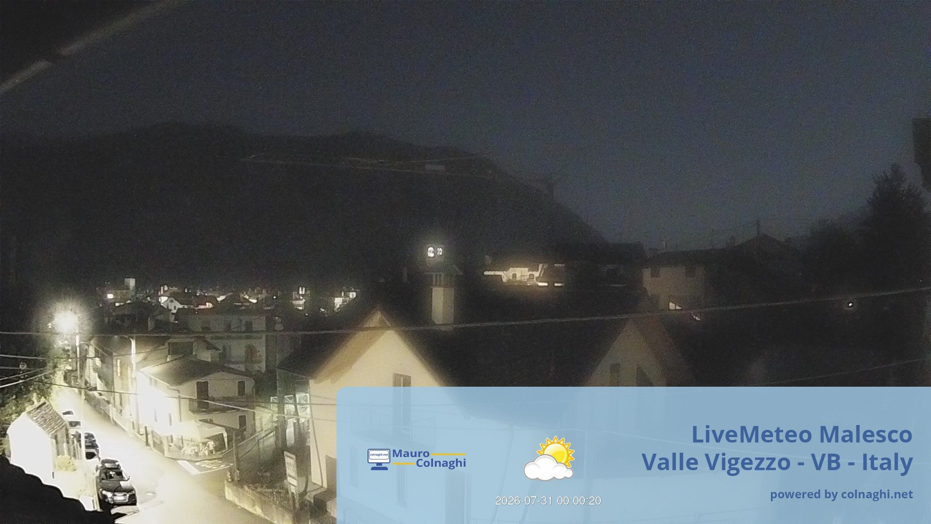 time-lapse frame, Malesco webcam