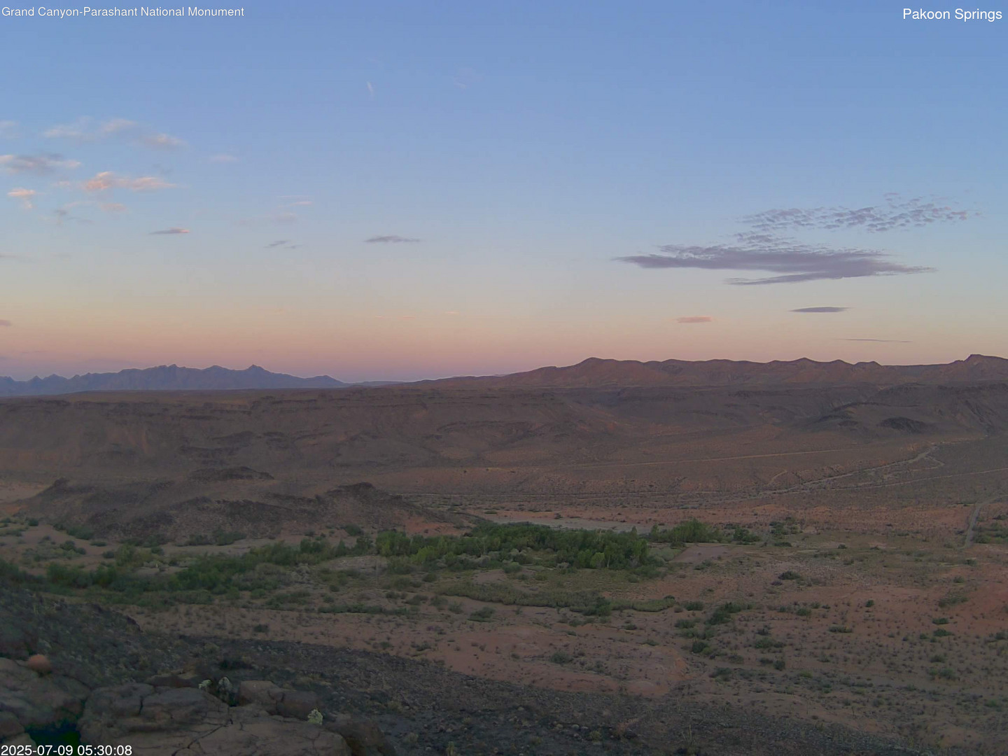 time-lapse frame, Pakoon Springs webcam