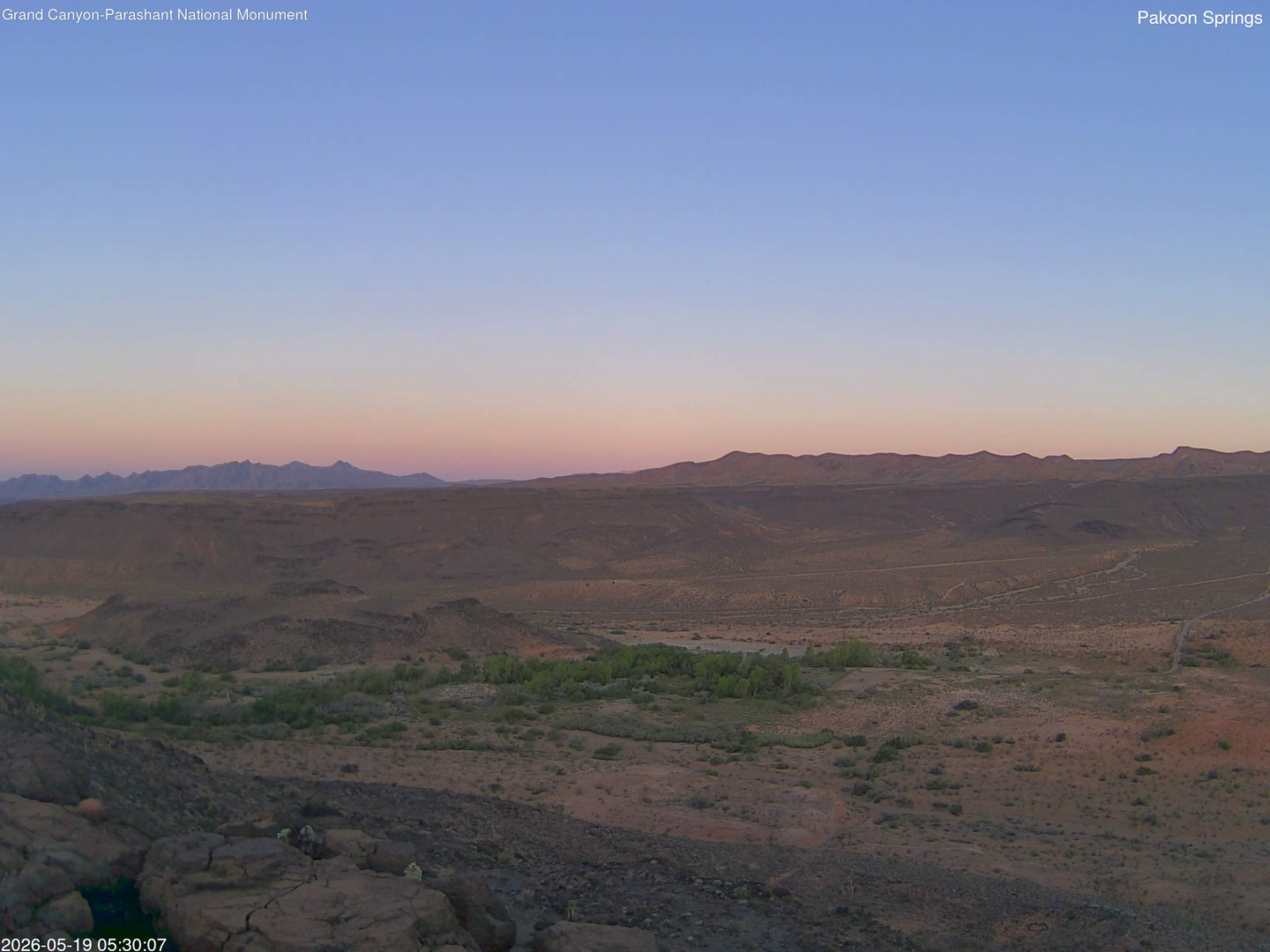 time-lapse frame, Pakoon Springs webcam