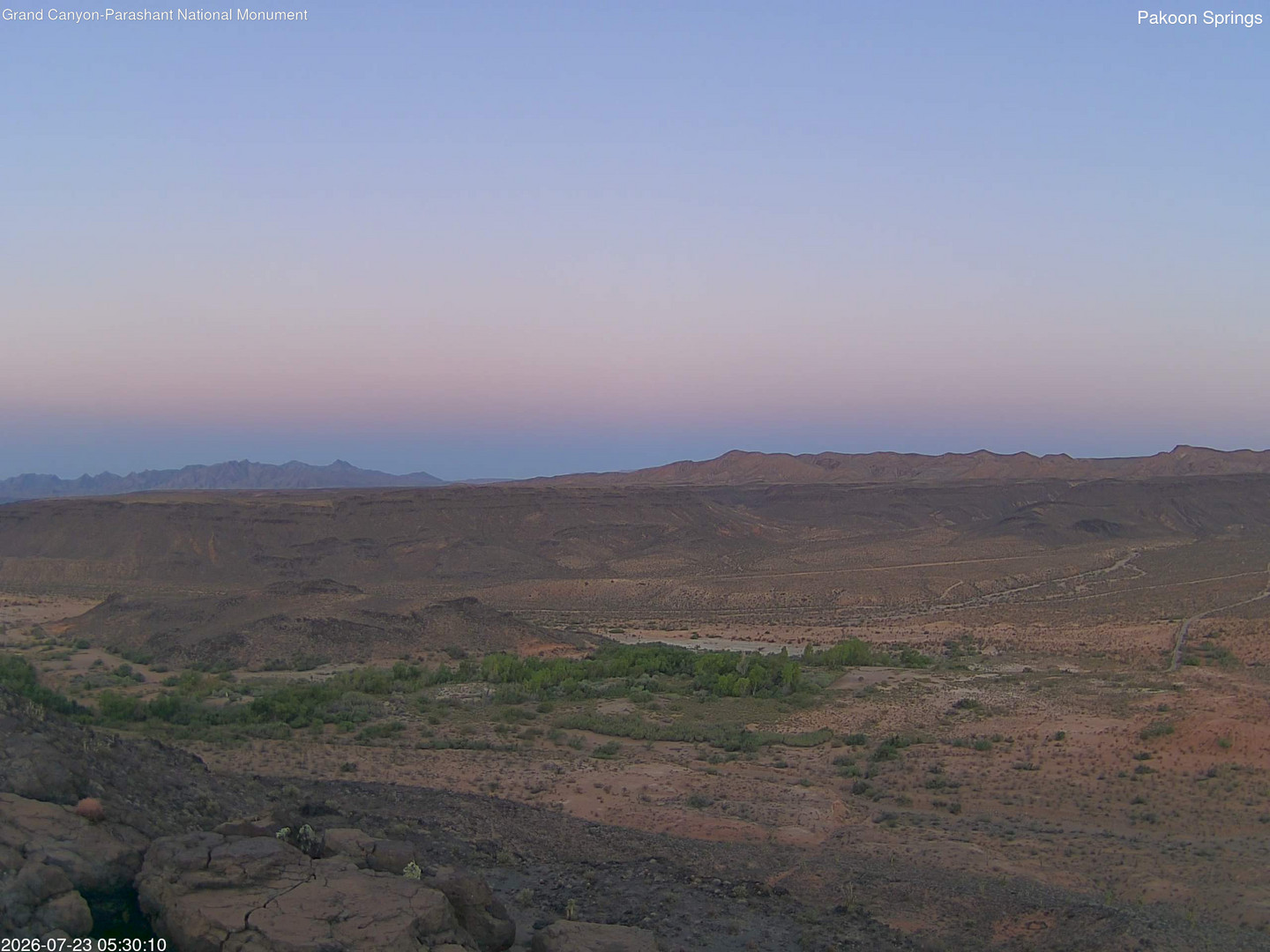 time-lapse frame, Pakoon Springs webcam